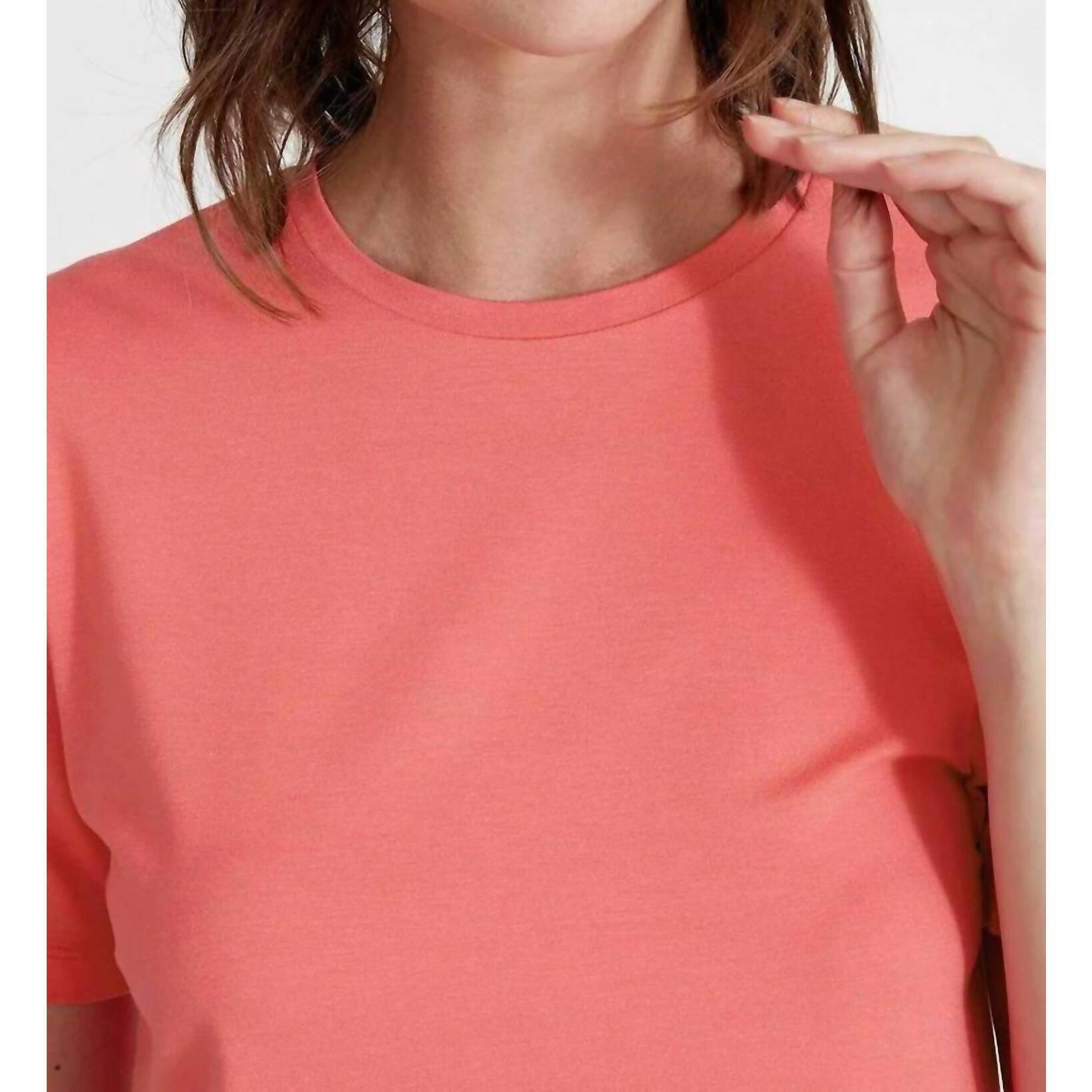 New Holebrook Usa Jennie T-Shirt In Coral Pink — image 3 of 3